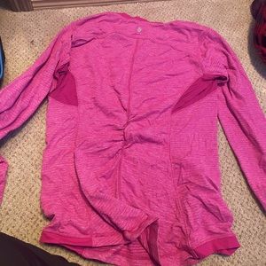 Pink lulu lemon long sleeve